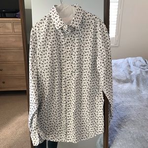 Palm tree button down shirt